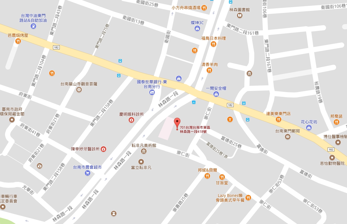 台南市衛生局地圖
